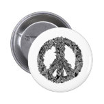 Henna Peace Sign buttons
