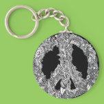 Henna Peace Sign keychains