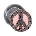 Henna Peace Sign buttons