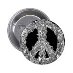 Henna Peace Sign buttons