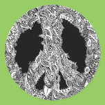 Henna Peace Sign stickers