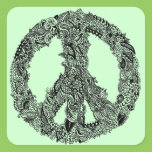 Henna Peace Sign stickers