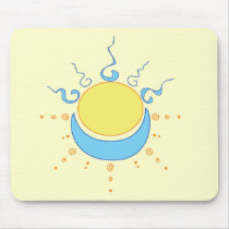 Henna Sun & Moon mousepads by sixteenthkid Henna Sun & Moon mousepads
