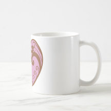 Henna Swirl Heart Mug