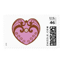Henna Swirl Heart postage
