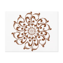 Henna Swirl Mandala postcards