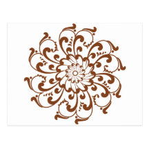 Henna Swirl Mandala Postcards