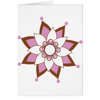 Henna Tattoo Flower Card by