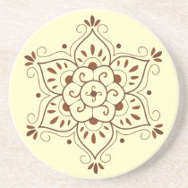 Henna Tattoo Mandala Coaster coasters
