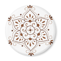 Henna Tattoo Mandala magnets by sixteenthkid Henna Tattoo Mandala magnets