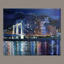 HENNEPIN BRIDGE REFLECTIONS posters