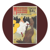 Henri de Toulouse Lautrec Moulin Rogue stickers by vintage_poster Henri de Toulouse Lautrec Moulin Rogue stickers