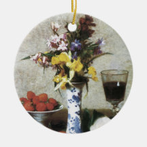 Henri Fantin-Latour Betrothal Still Life Christmas Tree Ornaments