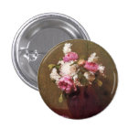 Henri Fantin-Latour Peonies and Roses Button