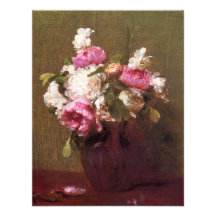 Henri Fantin-Latour Peonies and Roses Invitations