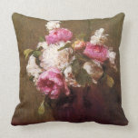 Henri Fantin-Latour Peonies and Roses Pillow