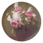 Henri Fantin-Latour Peonies and Roses Plate
