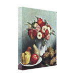 Henri Fantin-Latour - Still life with flowers Canvas Print