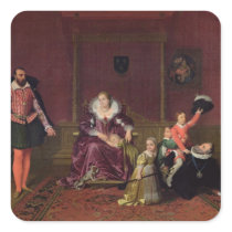 Henri IV  King of France and Navarre Playing Square Sticker