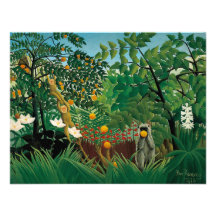 Henri Rousseau Exotic Landscape Invitations