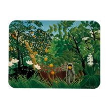 Henri Rousseau Exotic Landscape Magnet