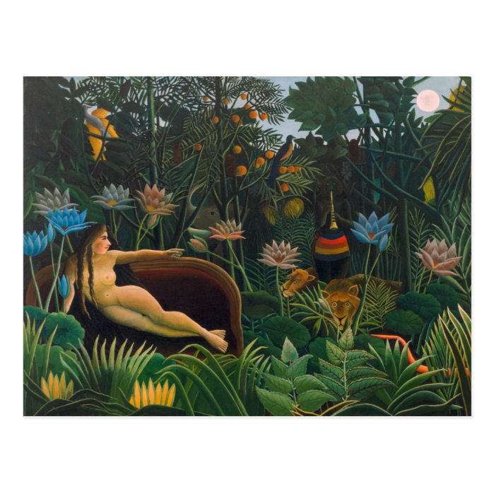 Henri Rousseau The Dream CC0691 Naïvist Postcard