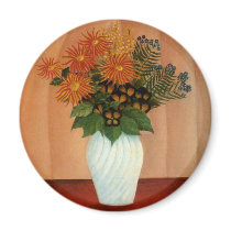 Henri Rousseau's Bouquet of Flowers (circa 1900) Refrigerator Magnets