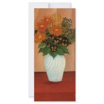 Henri Rousseau's Bouquet of Flowers (circa 1900) rack cards by MasterpieceGallery Henri Rousseau's Bouquet of Flowers (circa 1900) rack cards