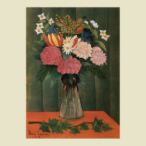 Henri Rousseau Flowers in a Vase