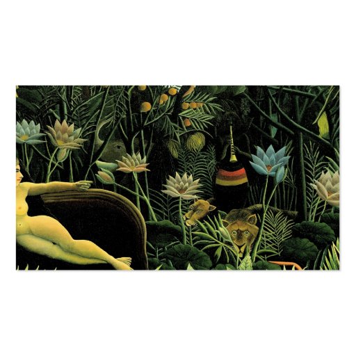 Henri Rousseau's The Dream (1910) Business Card (back side)