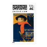 Henri Toulouse Lautrec - Aristide Bruant (Detail) Postage Stamp
