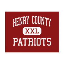 Henry County - Patriots - High - Paris Tennessee postcards by customteamsportswear Henry County - Patriots - High - Paris Tennessee postcards