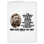 Henry David Thoreau Advance Confidently Dreams Greeting Card
