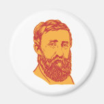 Henry David Thoreau portrait Fridge Magnet