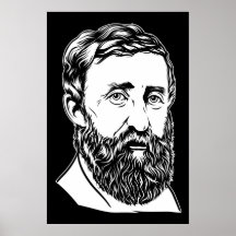 Henry David Thoreau portrait Posters