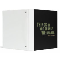 Henry David Thoreau Quote 3 Ring Binder