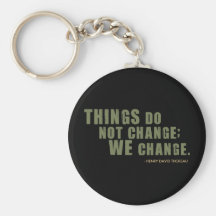 Henry David Thoreau Quote Keychains