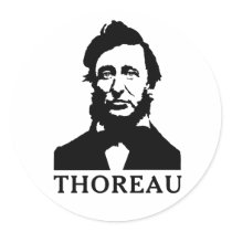 Henry David Thoreau stickers by words_plus_paper Henry David Thoreau stickers