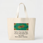 Henry David Thoreau Wisdom Quotation Saying Tote Bags
