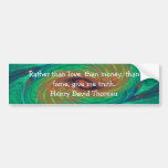 Henry David Thoreau Wisdom Quotation Saying Bumper Stickers