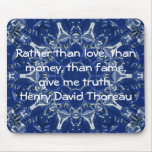 Henry David Thoreau Wisdom Quotation Saying Mouse Pad