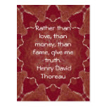 Henry David Thoreau Wisdom Quotation Saying Post Cards