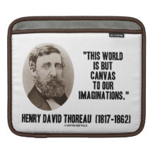 Henry David Thoreau World But Canvas Imaginations iPad Sleeves