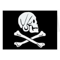 Henry Every authentic pirate flag Card