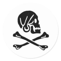 Henry Every authentic pirate flag Stickers