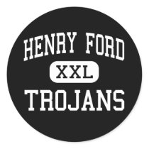 Henry Ford - Trojans - High - Detroit Michigan Stickers