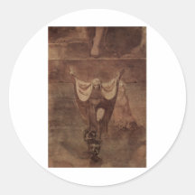 Henry Füssli - Dante Virgil Ice of Kozythus 1774 Round Stickers