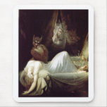 Henry Füssli Nightmare 1802 Horse Gargoyle Female Mousepads