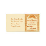 Henry Irving's Romeo & Juliet Personalized Address Label