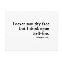 Henry IV "hell-fire" Insult (16thC version) postcards